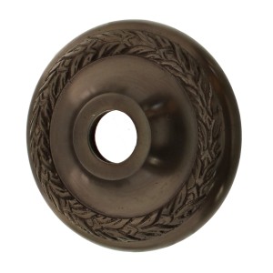 Rosette de poignée de porte en laiton forme ronde marron